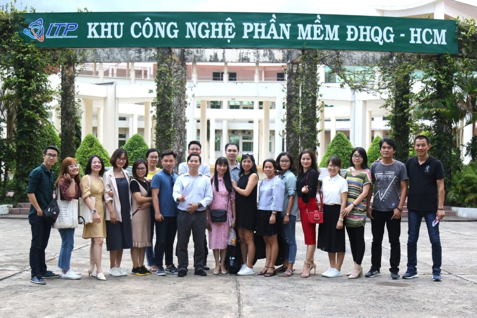 Đoàn phóng viên tham gia tập huấn tại Hồ Chí Minh trong khuôn khổ Đề án 844 | Ảnh: BTC