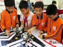 Gần 200 kỹ sư robot nhí sắp dự Ngày hội Robothon quốc gia...